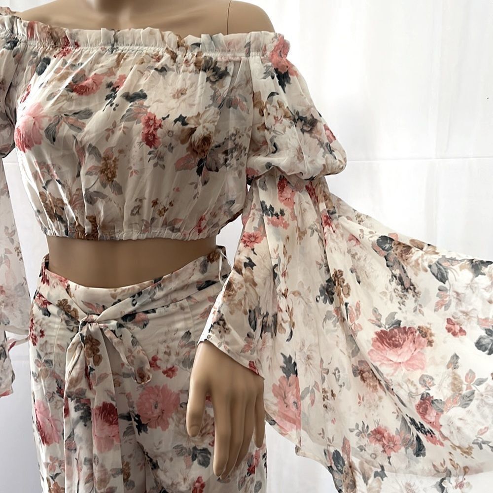 XTAREN SHEER FLORAL SET
